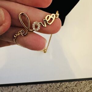 Lilly Pulitzer elegant Gold 'Love' Bracelet